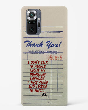 Dont Talk to People Hard Case Phone Cover (Xiaomi)