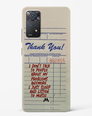 Dont Talk to People Hard Case Phone Cover (Xiaomi)