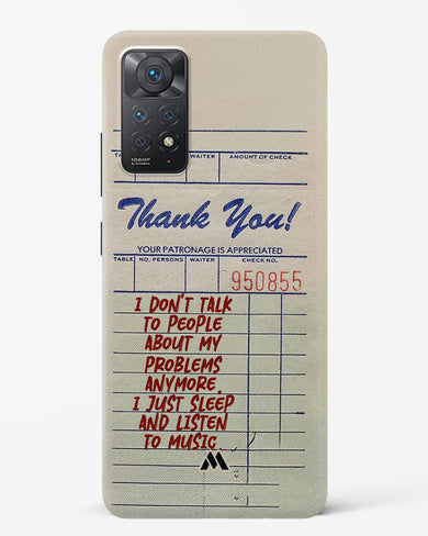 Dont Talk to People Hard Case Phone Cover (Xiaomi)