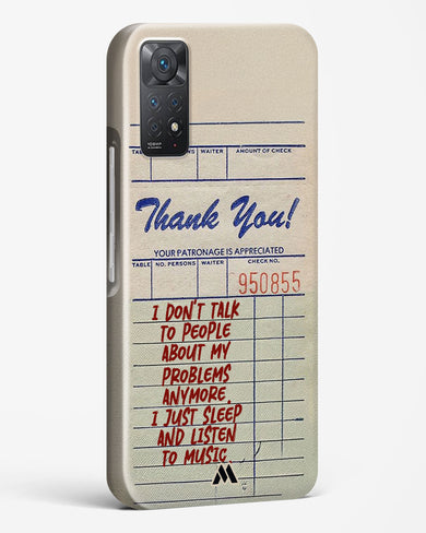 Dont Talk to People Hard Case Phone Cover (Xiaomi)