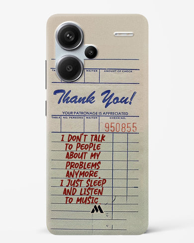 Dont Talk to People Hard Case Phone Cover (Xiaomi)