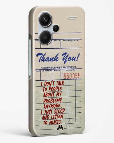 Dont Talk to People Hard Case Phone Cover (Xiaomi)