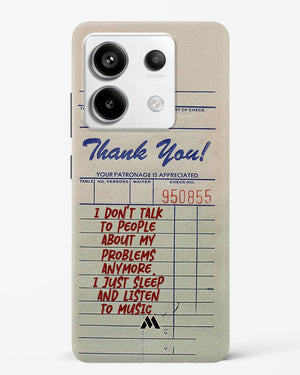 Dont Talk to People Hard Case Phone Cover (Xiaomi)