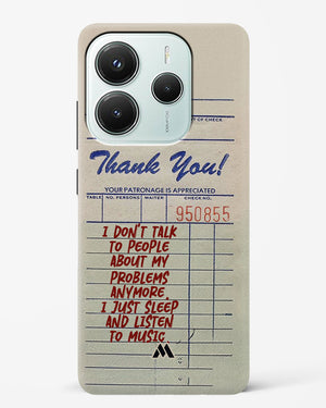 Dont Talk to People Hard Case Phone Cover (Xiaomi)