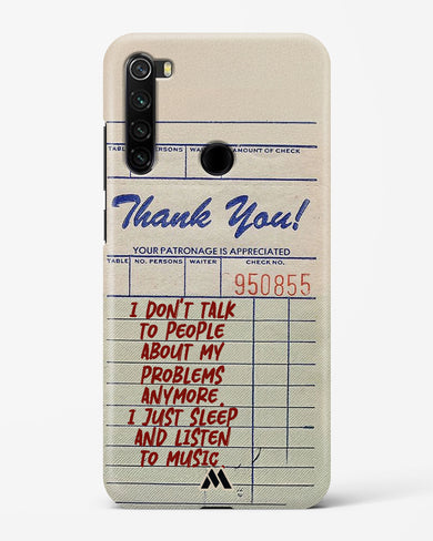 Dont Talk to People Hard Case Phone Cover (Xiaomi)