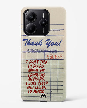 Dont Talk to People Hard Case Phone Cover (Xiaomi)
