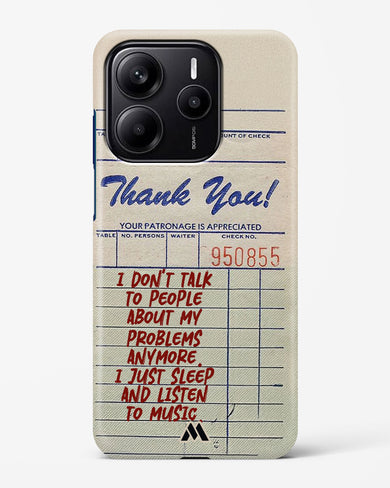 Dont Talk to People Hard Case Phone Cover (Xiaomi)