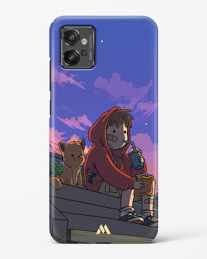 Anime Boy Lo Fi Hard Case Phone Cover (Motorola)