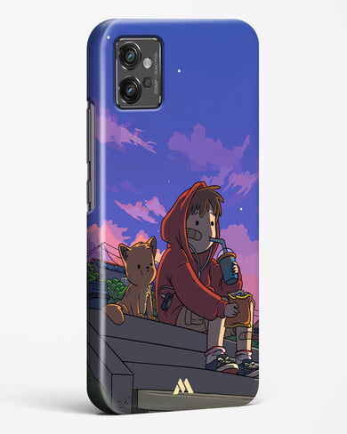 Anime Boy Lo Fi Hard Case Phone Cover (Motorola)