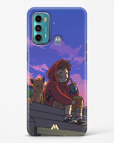 Anime Boy Lo Fi Hard Case Phone Cover (Motorola)