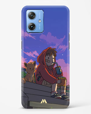 Anime Boy Lo Fi Hard Case Phone Cover (Motorola)