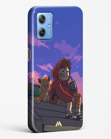 Anime Boy Lo Fi Hard Case Phone Cover (Motorola)