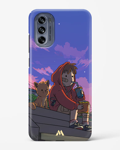 Anime Boy Lo Fi Hard Case Phone Cover (Motorola)