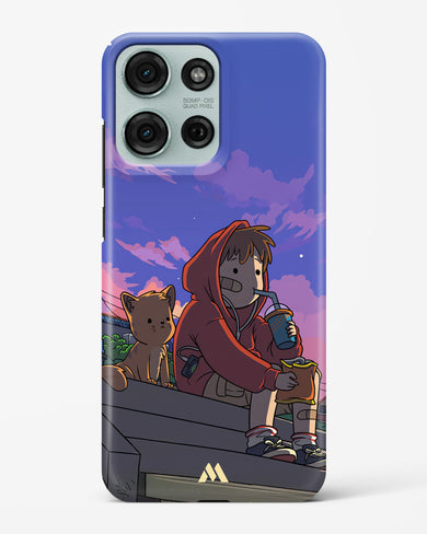 Anime Boy Lo Fi Hard Case Phone Cover (Motorola)