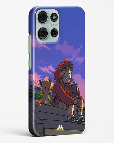 Anime Boy Lo Fi Hard Case Phone Cover (Motorola)