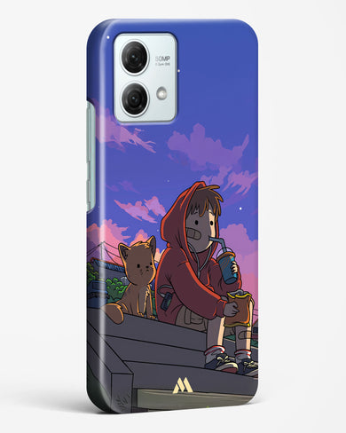 Anime Boy Lo Fi Hard Case Phone Cover (Motorola)