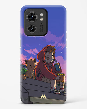 Anime Boy Lo Fi Hard Case Phone Cover (Motorola)