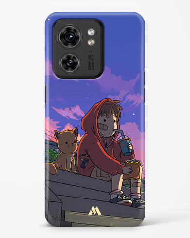 Anime Boy Lo Fi Hard Case Phone Cover (Motorola)