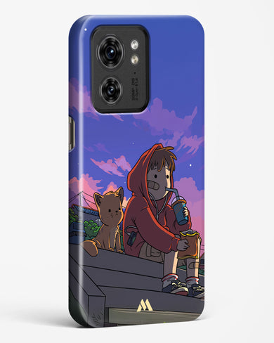 Anime Boy Lo Fi Hard Case Phone Cover (Motorola)