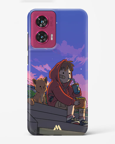 Anime Boy Lo Fi Hard Case Phone Cover (Motorola)