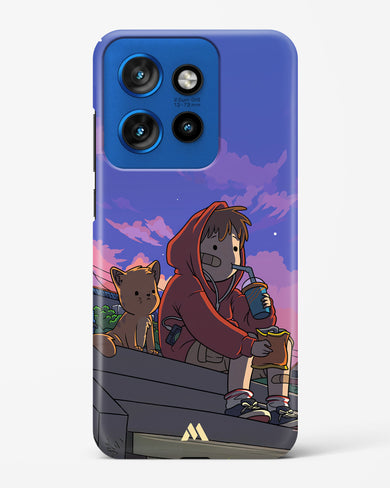 Anime Boy Lo Fi Hard Case Phone Cover (Motorola)