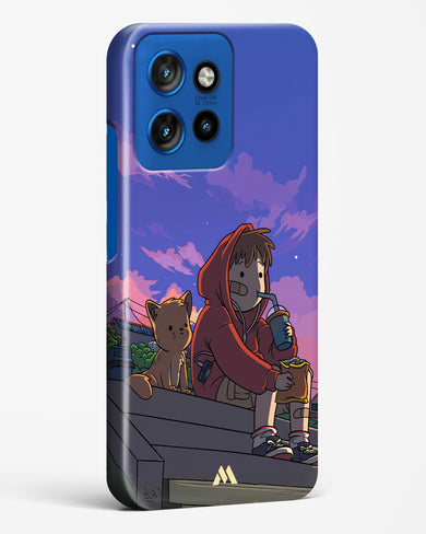 Anime Boy Lo Fi Hard Case Phone Cover (Motorola)
