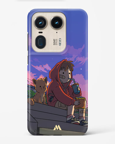 Anime Boy Lo Fi Hard Case Phone Cover (Motorola)