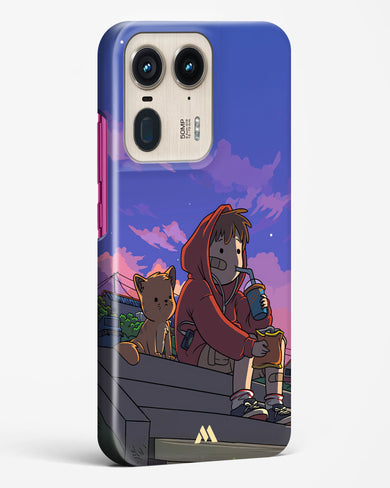 Anime Boy Lo Fi Hard Case Phone Cover (Motorola)