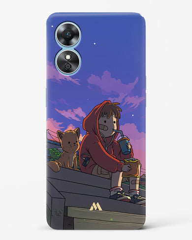 Anime Boy Lo Fi Hard Case Phone Cover (Oppo)