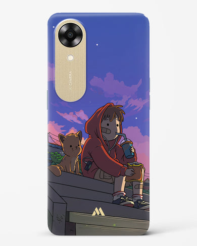 Anime Boy Lo Fi Hard Case Phone Cover (Oppo)