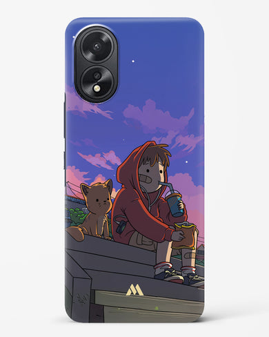 Anime Boy Lo Fi Hard Case Phone Cover (Oppo)