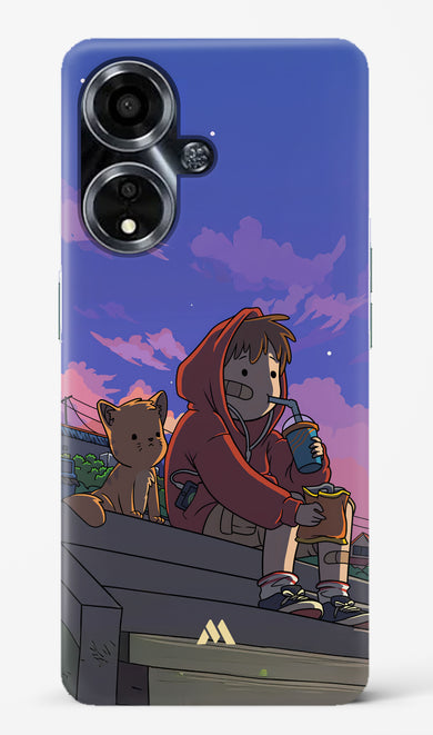 Anime Boy Lo Fi Hard Case Phone Cover (Oppo)
