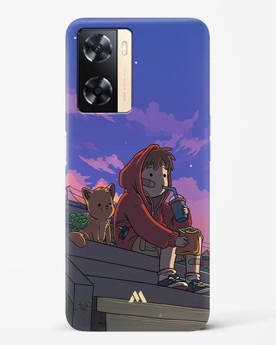 Anime Boy Lo Fi Hard Case Phone Cover (Oppo)