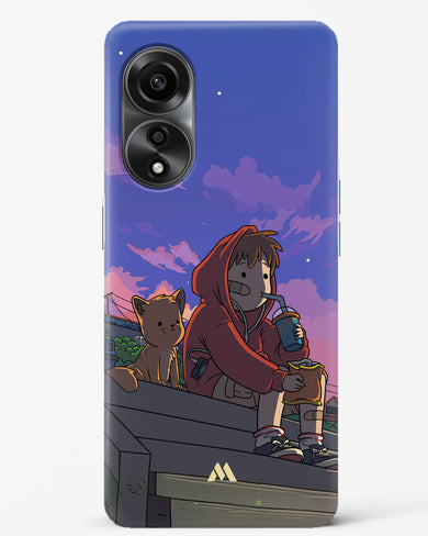 Anime Boy Lo Fi Hard Case Phone Cover (Oppo)