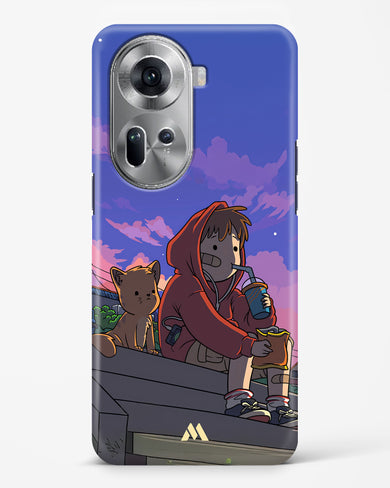 Anime Boy Lo Fi Hard Case Phone Cover (Oppo)