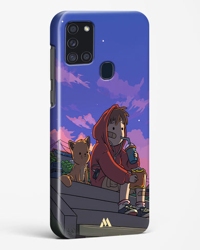 Anime Boy Lo Fi Hard Case Phone Cover (Samsung)