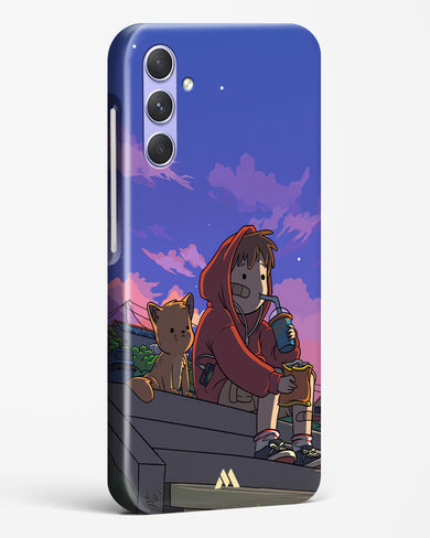 Anime Boy Lo Fi Hard Case Phone Cover (Samsung)