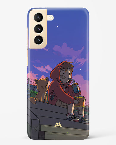 Anime Boy Lo Fi Hard Case Phone Cover (Samsung)