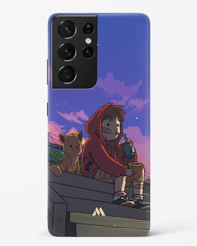 Anime Boy Lo Fi Hard Case Phone Cover (Samsung)