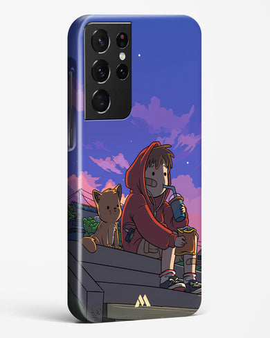 Anime Boy Lo Fi Hard Case Phone Cover (Samsung)