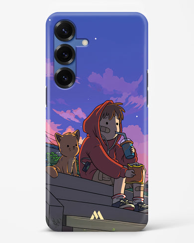 Anime Boy Lo Fi Hard Case Phone Cover (Samsung)