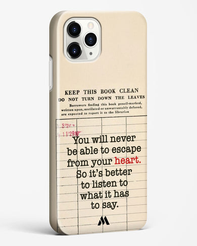 Listen to your Heart Hard Case Phone Cover (Apple)