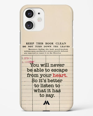 Listen to your Heart Hard Case Phone Cover (Apple)