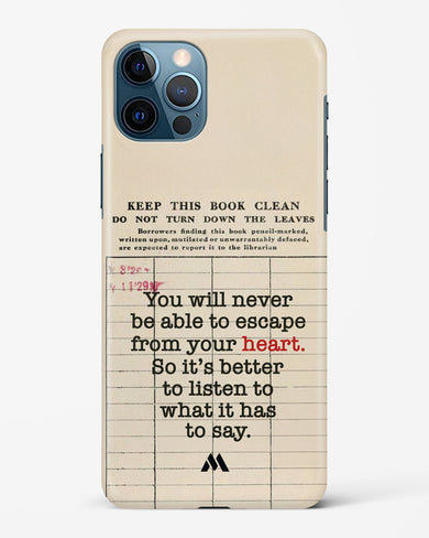 Listen to your Heart Hard Case Phone Cover (Apple)