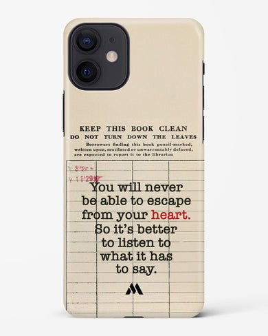 Listen to your Heart Hard Case Phone Cover (Apple)