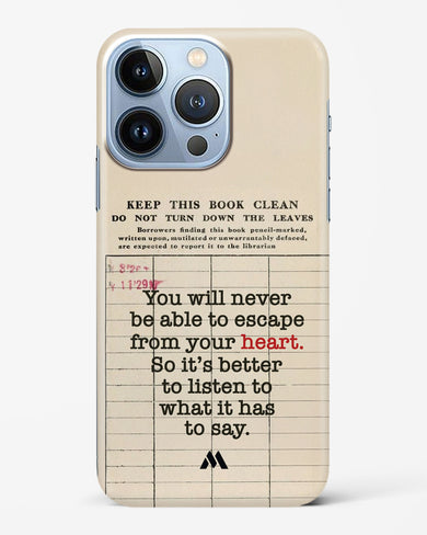 Listen to your Heart Hard Case Phone Cover (Apple)