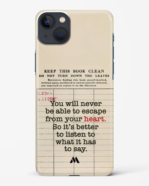 Listen to your Heart Hard Case Phone Cover (Apple)