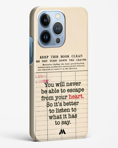 Listen to your Heart Hard Case Phone Cover (Apple)