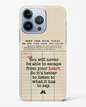 Listen to your Heart Hard Case Phone Cover (Apple)
