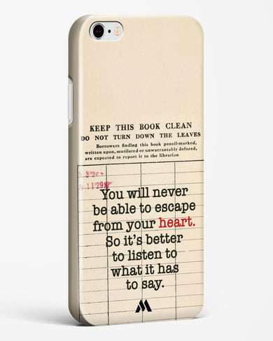Listen to your Heart Hard Case Phone Cover (Apple)